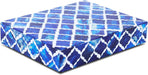 Modern Chevron Decorative Box with Lid, Stylish Storage Organizer for Shelves & Tables