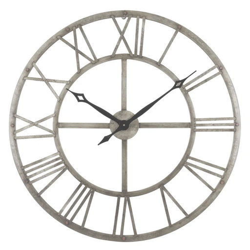 Samson round Metal Industrial Wall Clock
