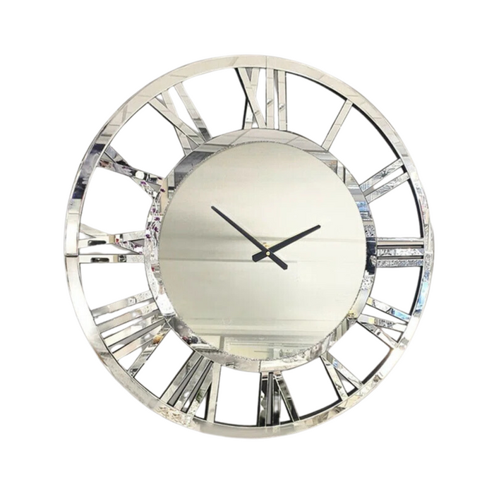 Jeni Round Mirrored Wall Clock