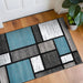 Contemporary Geometric Boxes Area Rug
