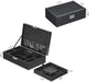 Modern Jewelry Organizer Case with Watch Display & Necklace Storage