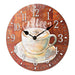 Wedgeworth 12" Coffee Quartz Wall Clock