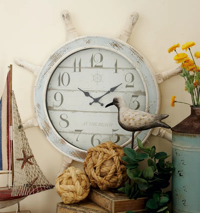 Mabel Wood Wall Clock