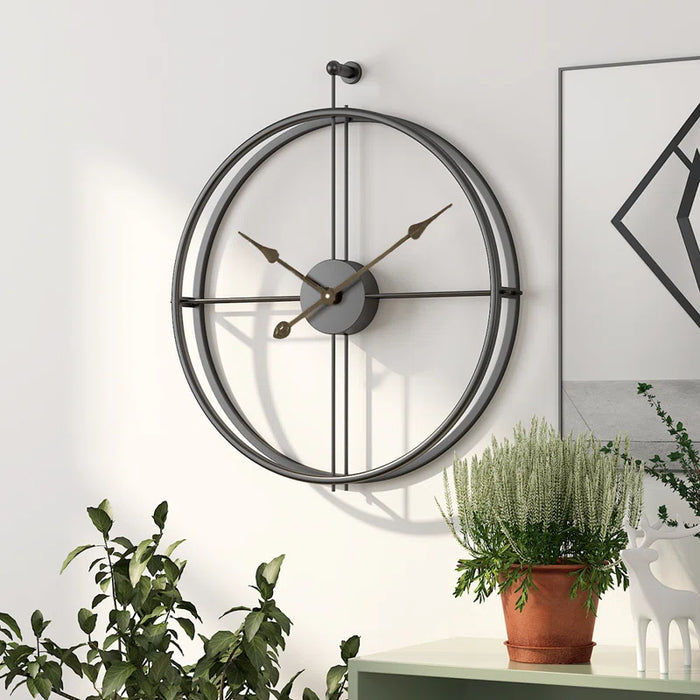 Plemons Metal Wall Clock