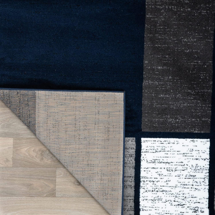 Contemporary Geometric Boxes Area Rug