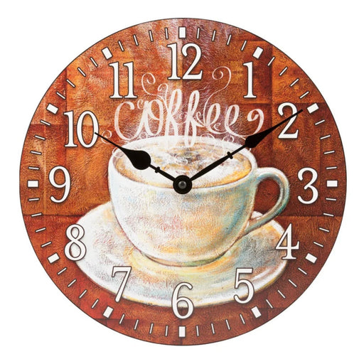 Wedgeworth 12" Coffee Quartz Wall Clock