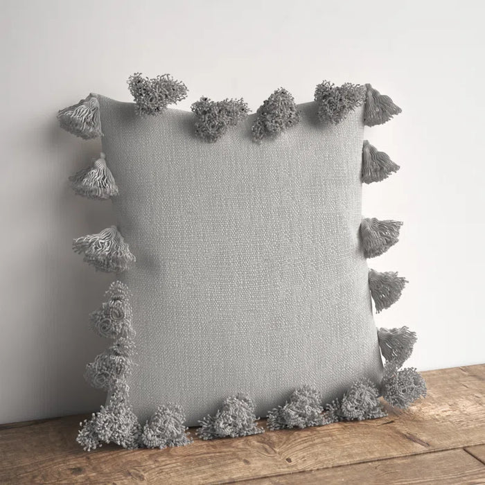 Vivienne Tassels Cotton Throw Pillow