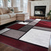 Contemporary Geometric Boxes Area Rug