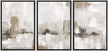 " Grunge Paint Stroke Collage Abstract Large Wall Art " 3 - Pieces on Canvas