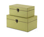 Arafah 2 Piece Handmade Wooden Decorative Box Set