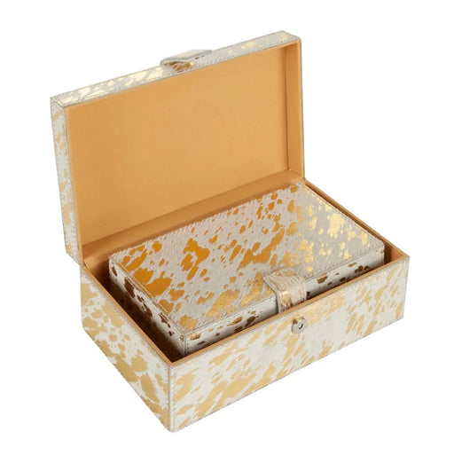 Albina 2 Piece Faux Leather Decorative Box Set