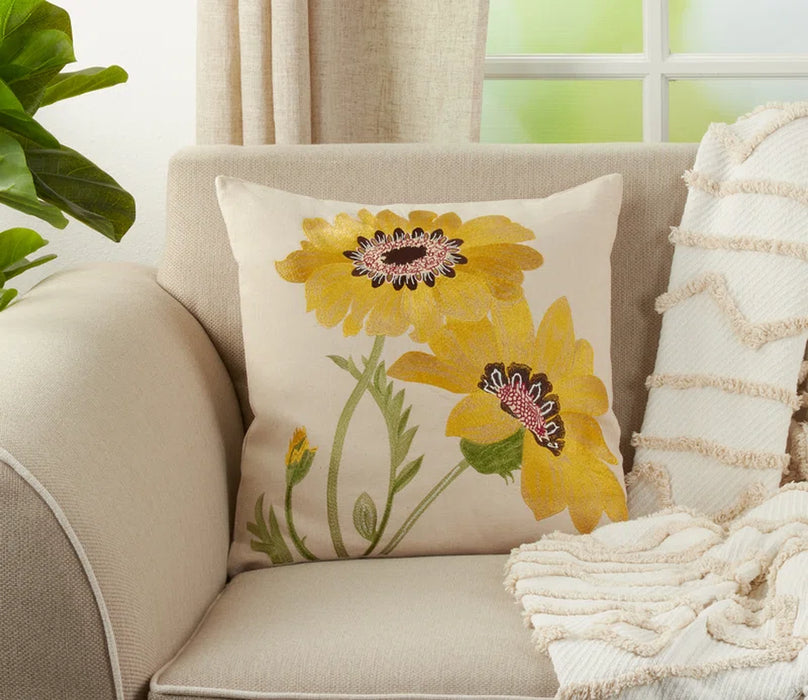 Arrie Embroidered Throw Pillow