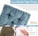 Luxurious Chenille Floor Pillow for Comfortable Seating and Meditation