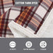 Eddie Bauer Printed Flannel/Sherpa Throw Blankets