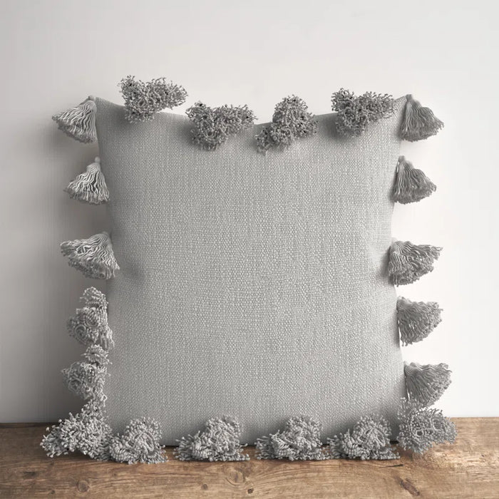 Vivienne Tassels Cotton Throw Pillow