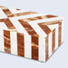 Modern Chevron Decorative Box with Lid, Stylish Storage Organizer for Shelves & Tables