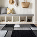 Contemporary Geometric Boxes Area Rug