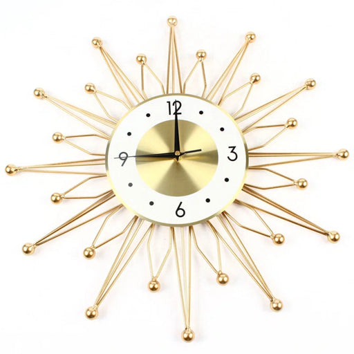 19.68" Modern Gold Silent Wall Clock