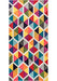 Sesto Geometric Power Loom Performance Pink/Yellow/Blue/Black Rug