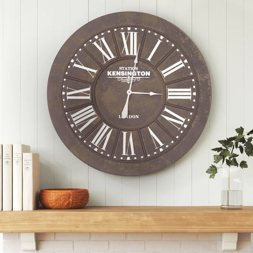 Heptinstall Metal Wall Clock