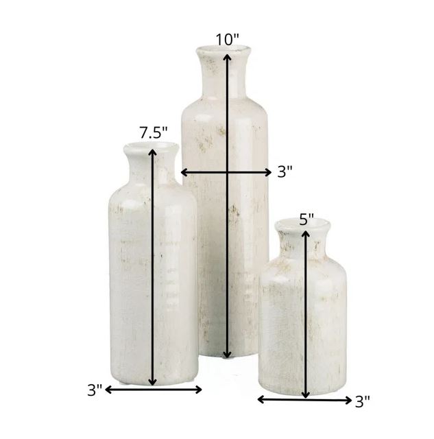 Baer Ceramic Table Vase Set of 3